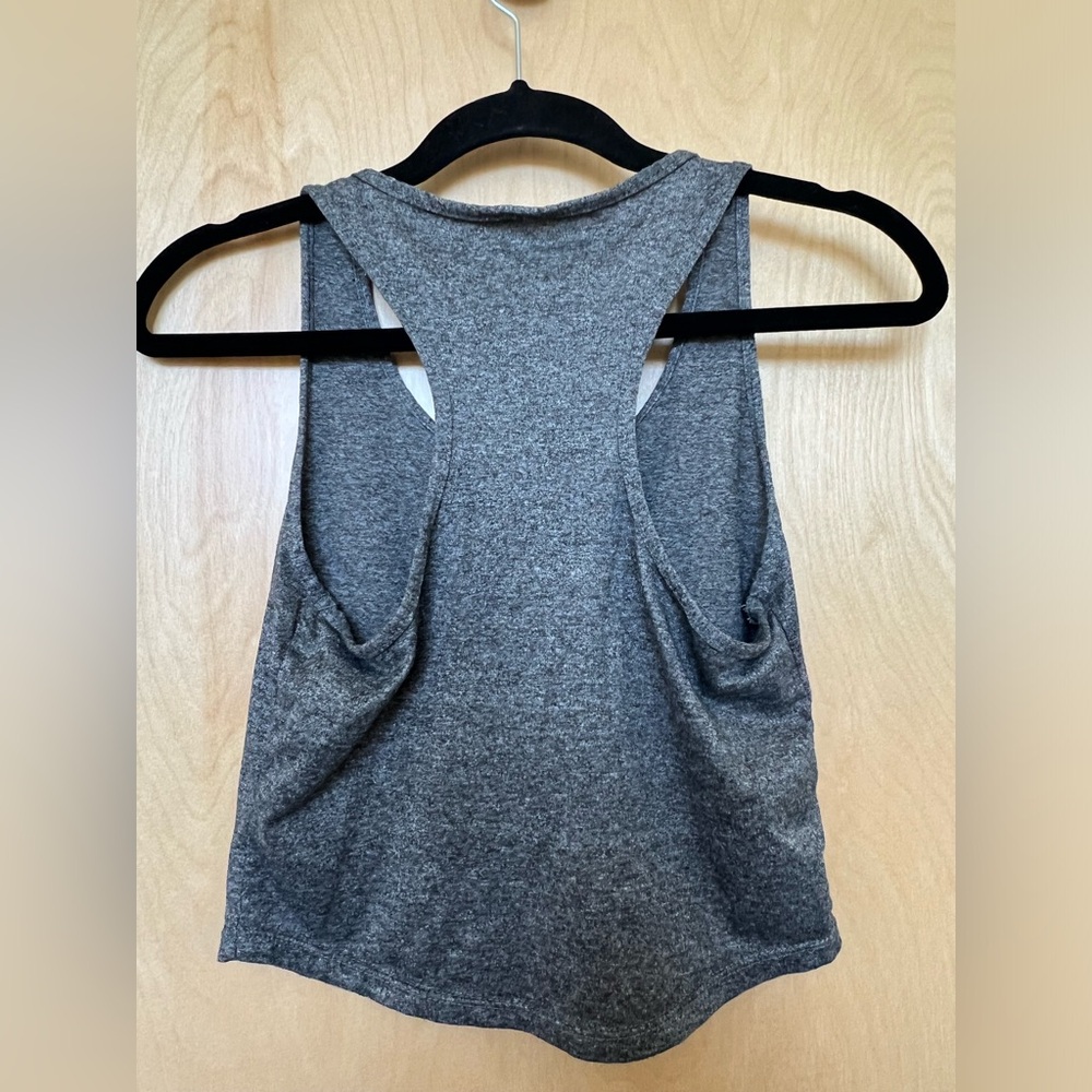 Gray Racerback Tank Top - Picture 4 of 4
